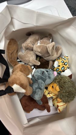 Set of 11 stuffed animals