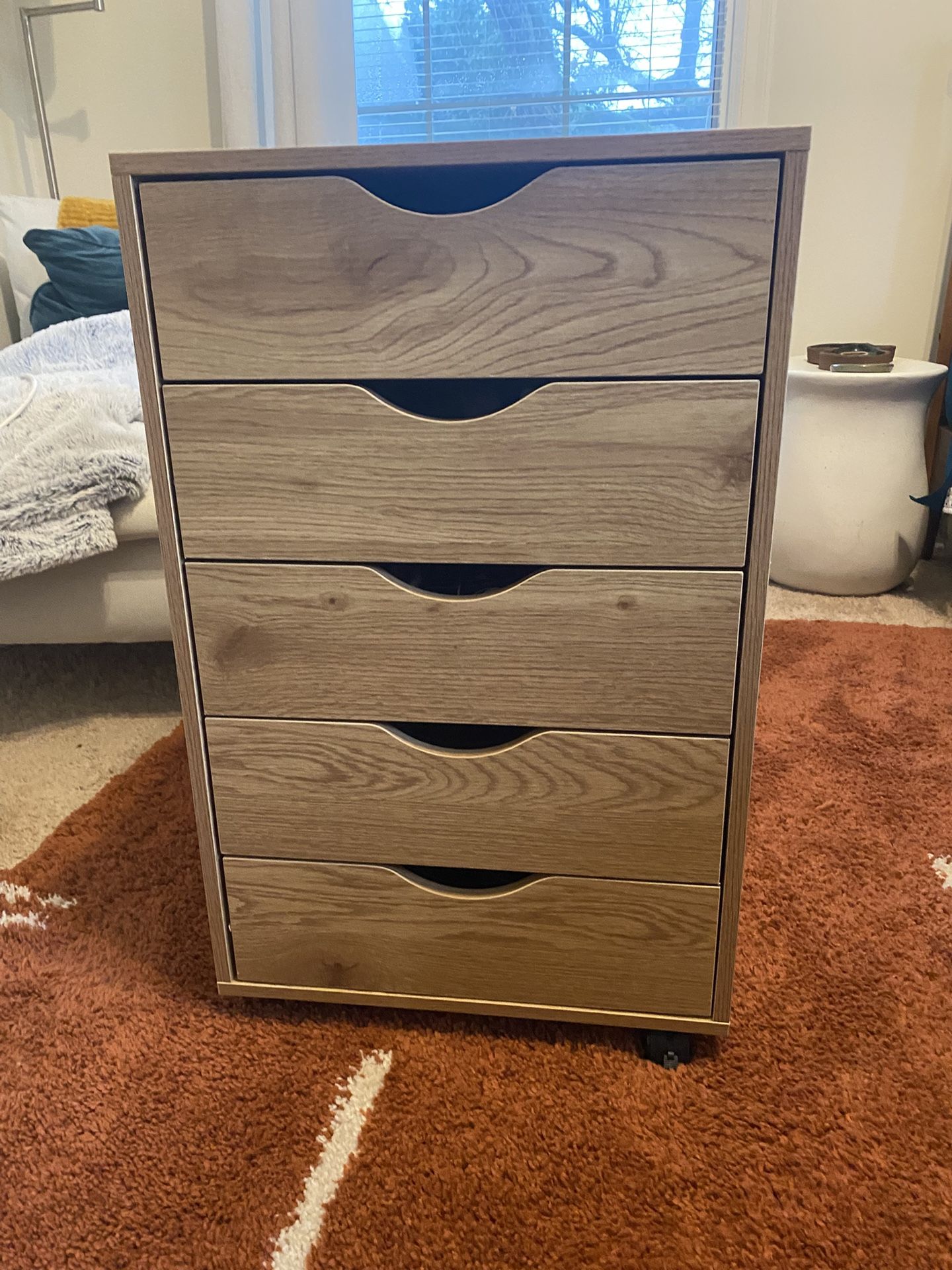 5 Drawer Nightstand/side table/office storage