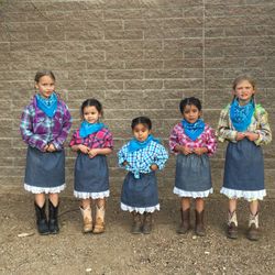 Denim Skirts W/ Plaid Shirts