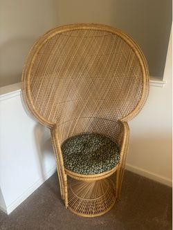 Vintage peacock chair