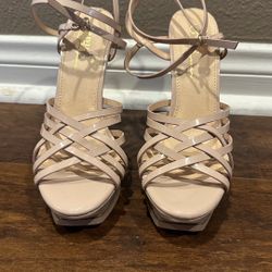 Olivia Jorgensen taupe nude boots