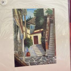 10.5 In x 9 In Original Poster Prints From Greek Hand Paintings Imported From Greece (4 available) 