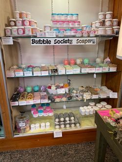 Cold processed soap with loofah