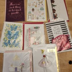 8 Lot Hallmark Signature Cards & Envelopes Assortment