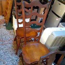 Antique Chairs (2 Ladder Back Tell City)