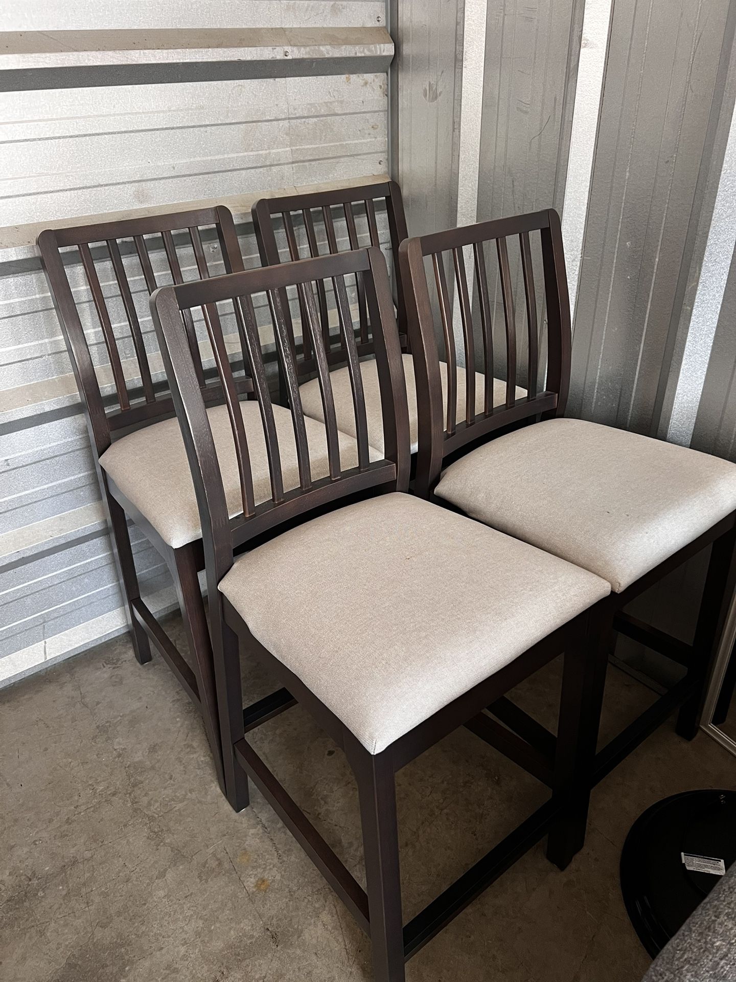 Four IKEA barstools
