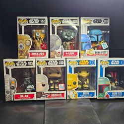 Star wars bounty hunters pop Collection