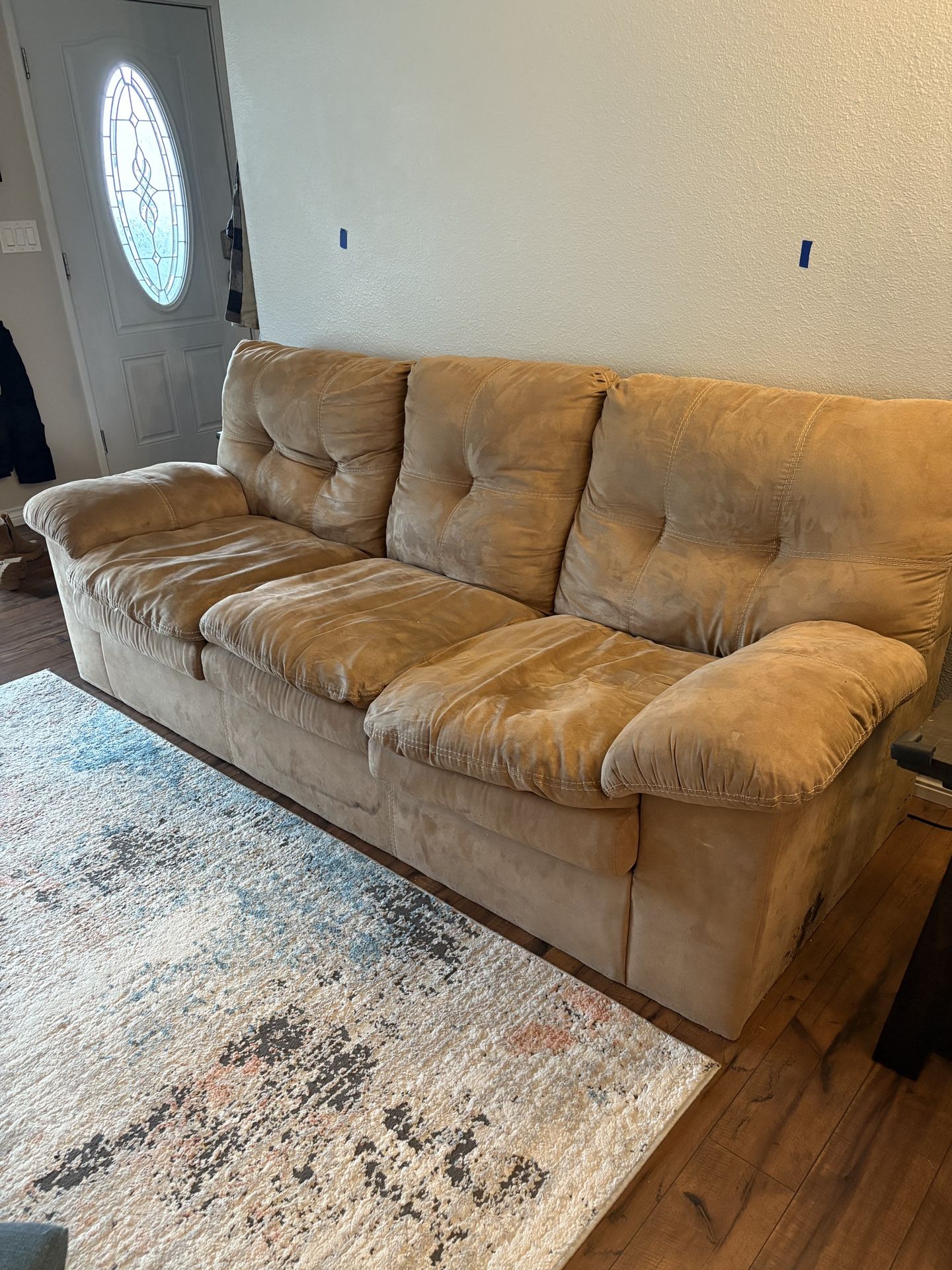 Light Brow 3 Seater Couch