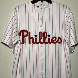 Majestic Phillies Baseball Jersey Size Medium Men New No Tags 