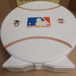 Vintage MLB Baseball Shaped Card Holder Carry Case SKILCRAFT 1980’s