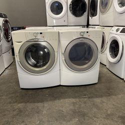 WHIRLPOOL XL CAPACITY WASHER DRYER ELECTRIC SET 