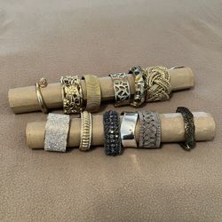 Costume Jewelry Bracelets & Cuffs, Qty. 12