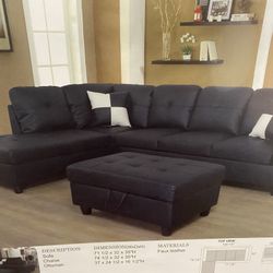 Amazing Deal On This Beautiful Black Senctional