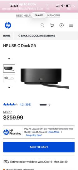 HP USB c docking station