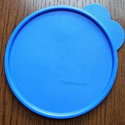 Tupperware Replacement Lid 2541D Butterfly Tab in Blue