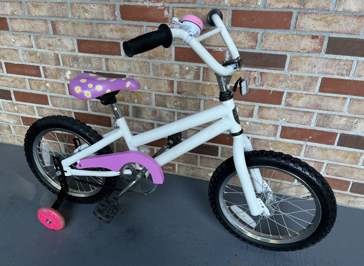 16” bike (training wheels)