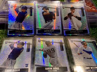 Panini Unparalleled Cavan Biggio Rookie Baseball Cards Austin Riley Braves Aaron Judge Yankees