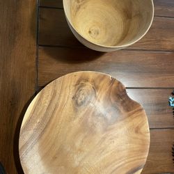 fruit plate and matching bowl 
