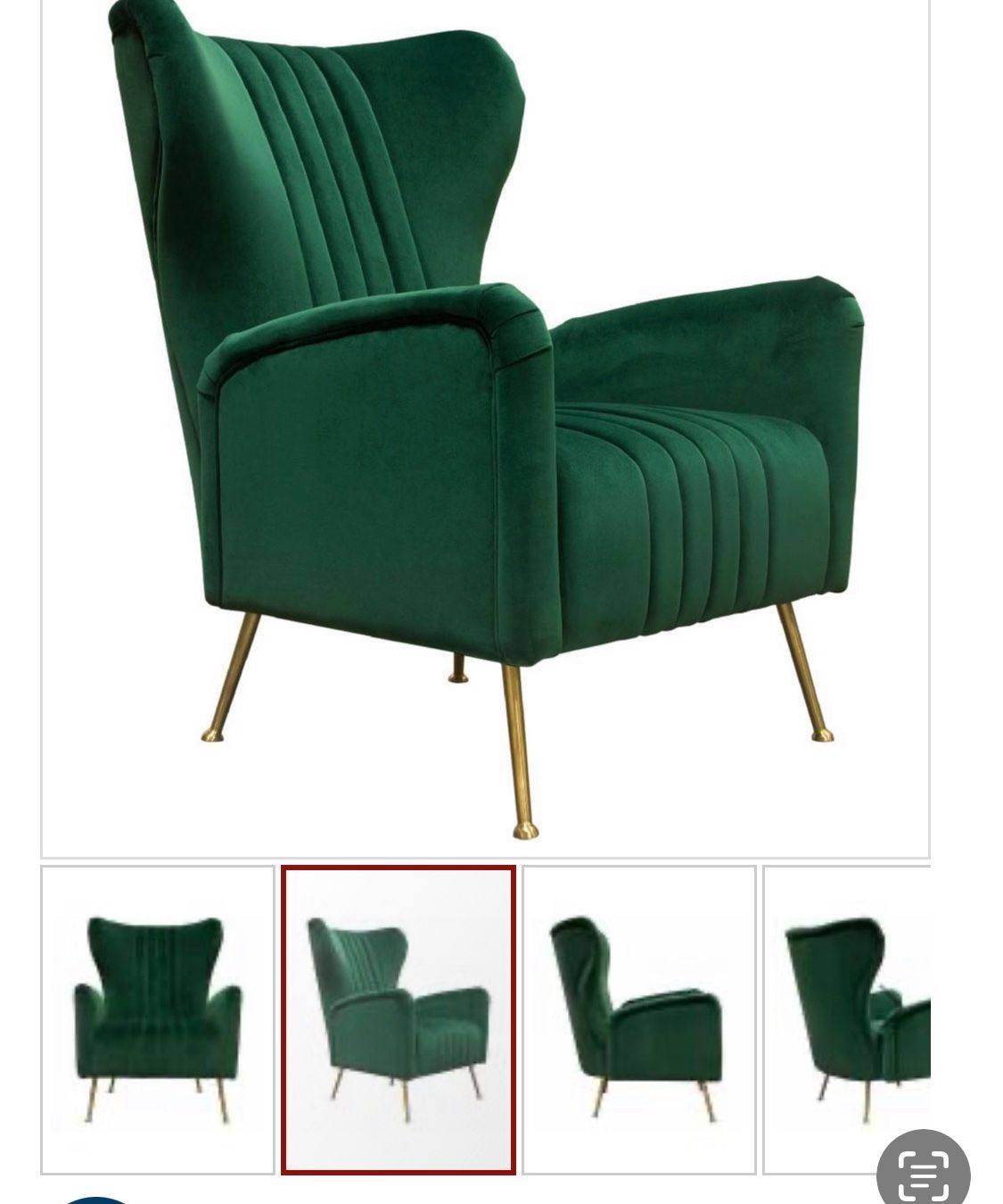 Emerald Green Accent Chair