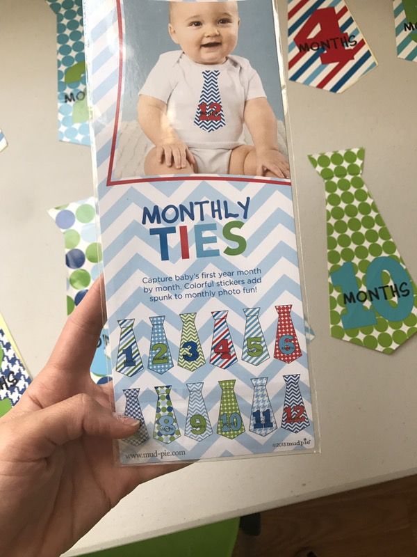 Monthly ties - stickers