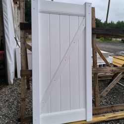  White  Vinyl Gates 36" Wide By 72" High 