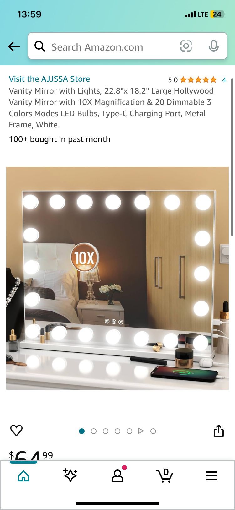 Vanity Mirror Makeup With Lights