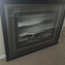 Extra large framed art seascape