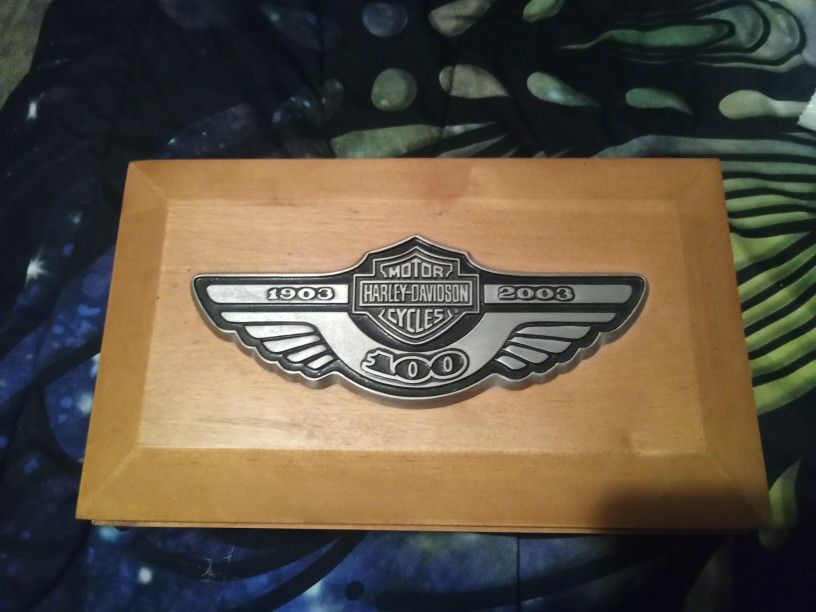 Harley Davidson Felt Lined Box