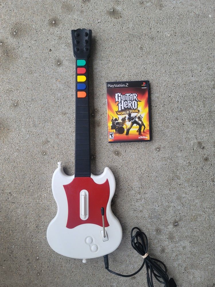 Ps2 Game.. Guitar Hero Special Edition World Tour !!!