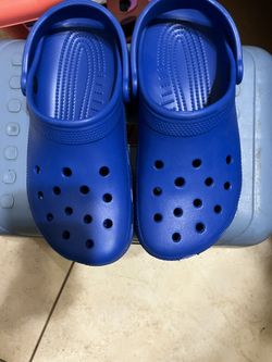 Blue Crocs 