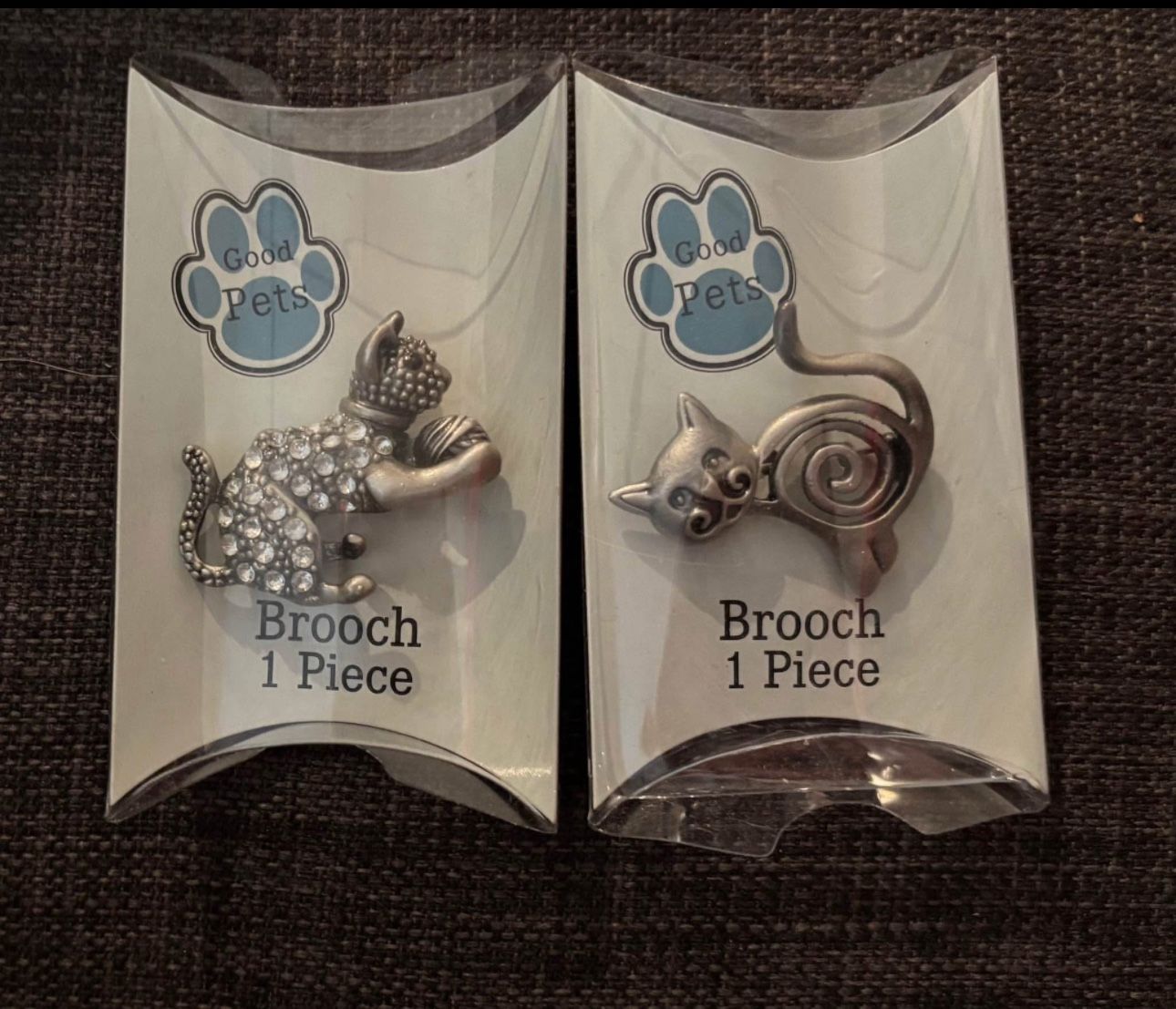 Cats cat brooches hat bag pins meow kitty feline