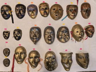 Mixture of brass Masks