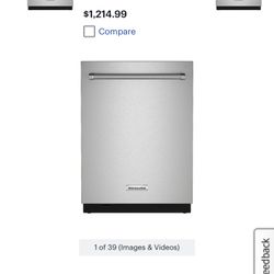 New Kitchen Aid Dishwasher 