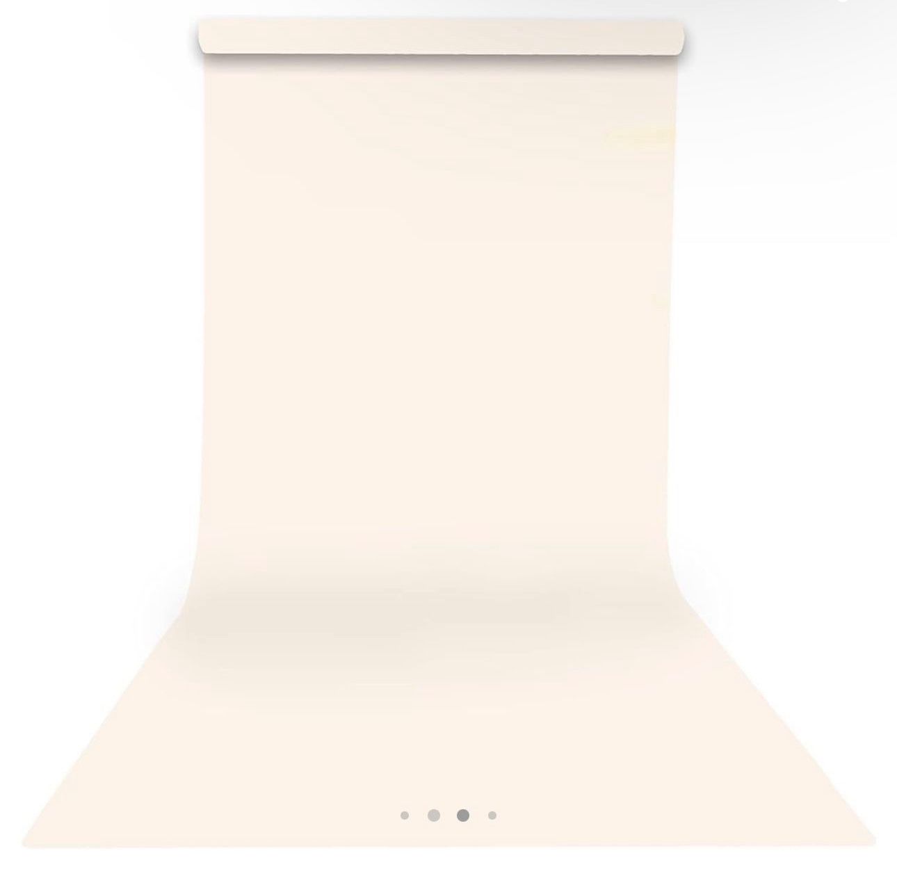 Paper Backdrop Roll for Photoshoot, 53" x16”, Ivorine, Egg Nog