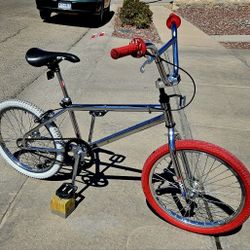Cadre & Fourche BMX Vintage Robinson 1994 SST / Rebel - Autocollants Hutch - Chrome