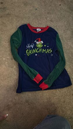 Tween’s “Merry Grinchmas” Christmas PJ Top- Size Small