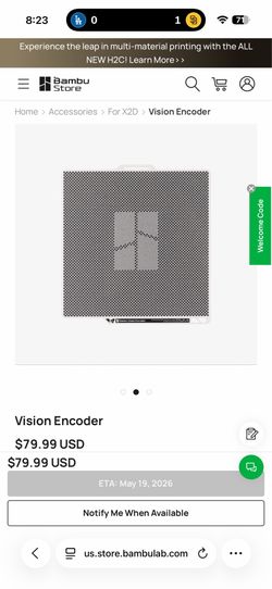 Vision encoder for X2D