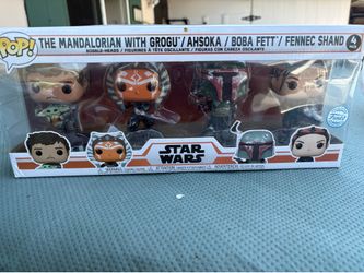 4 PACK STAR WARS THE MANDALORIAN SERIES FUNKO POP