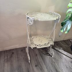  wrought iron side table 