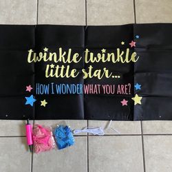 Gender Reveal Balloon Drop Bag | Twinkle, Twinkle Little Star