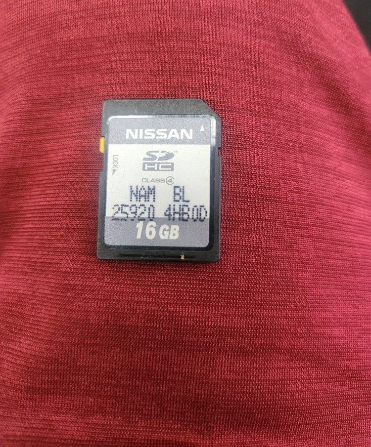 Navigation CARD MAP MEMORY Card Q50 q60 Infiniti nissan