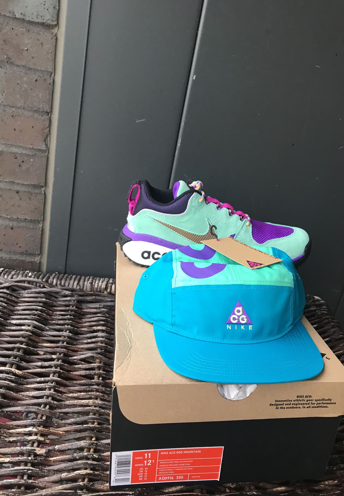 Nike Lab ACG Dog Mountain boots and Nike Lab ACG 84 five panel running cap (VERY RARE LIMITED EDITION)