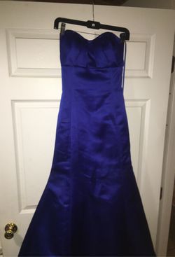 Beautiful royal blue prom dress