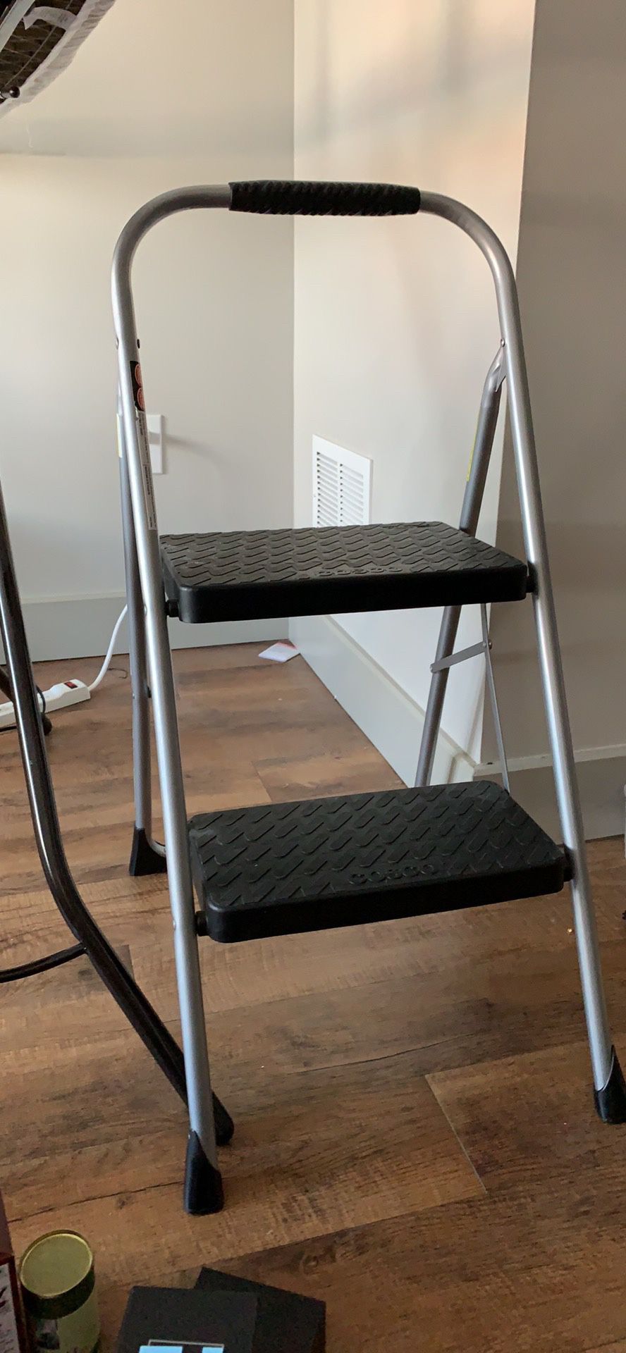 Barely used 2 step - step ladder (items added for scale)