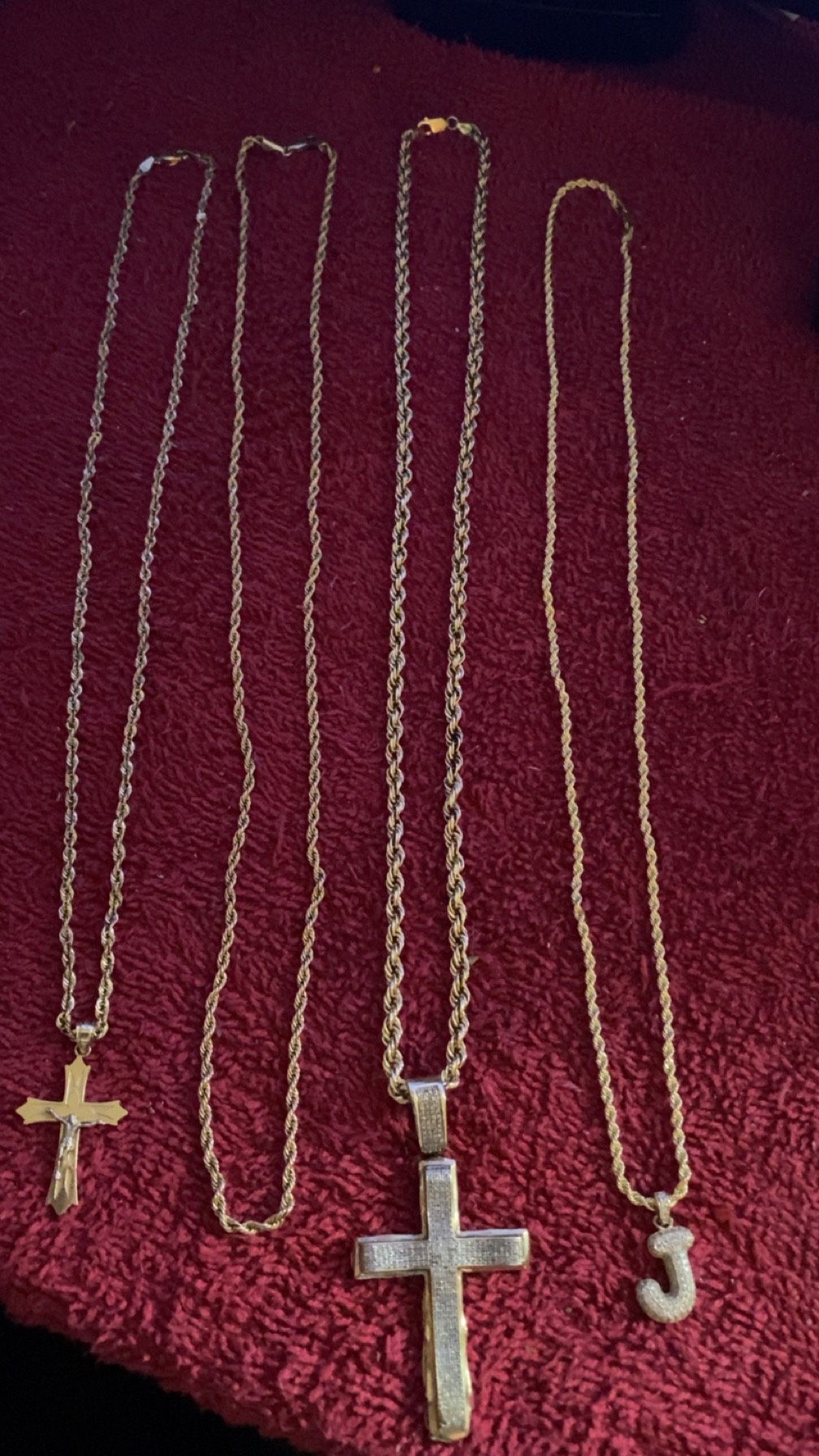 10k Ropes 10k Charms Big Cross Real Dimonds Different Prices On All Ropes