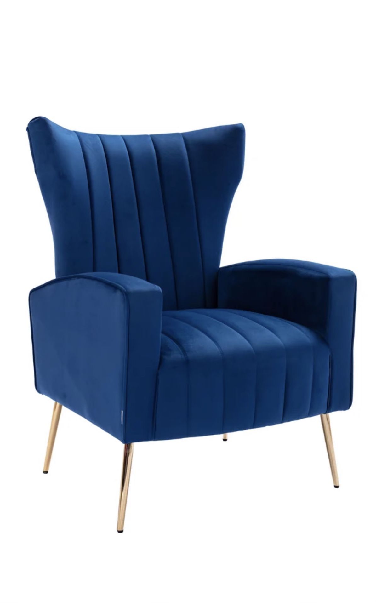 Brand new Royal Blue Velvet Arm Chair