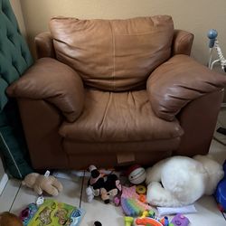 Leather Love Seat
