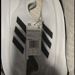 Adidas Runfalcon 3.0 Wide women's running shoes in a white and black colorway