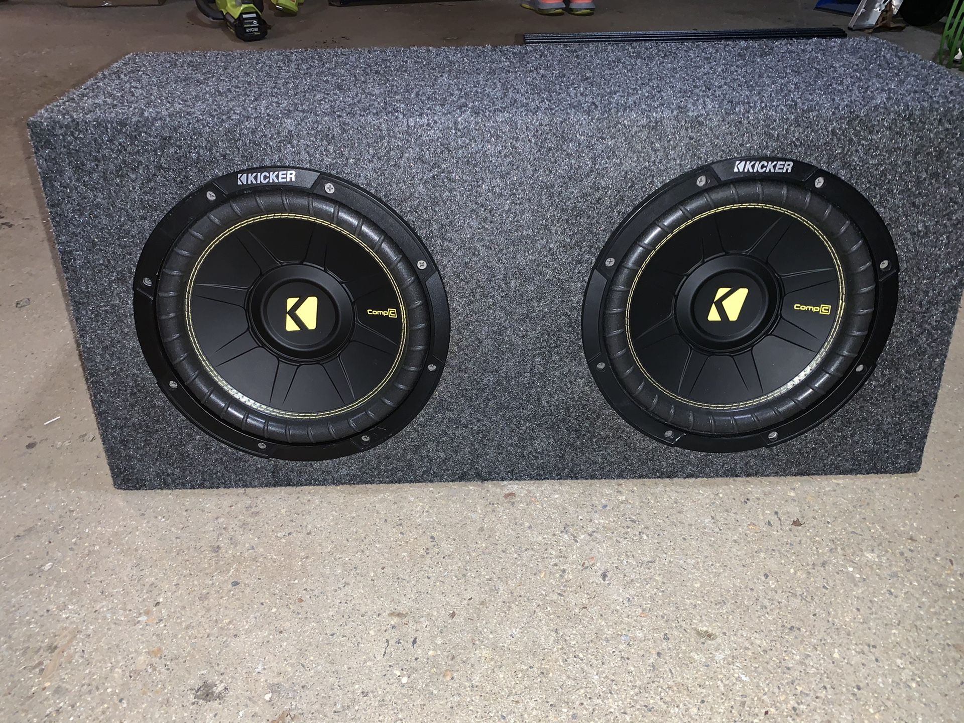 10” kicker subs with amp