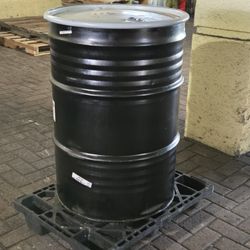 55 Gallon Metal Barrel  The Tap Is Removable 